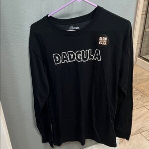 Threadless Black 'Dadcula' Glow Long Sleeve Shirt